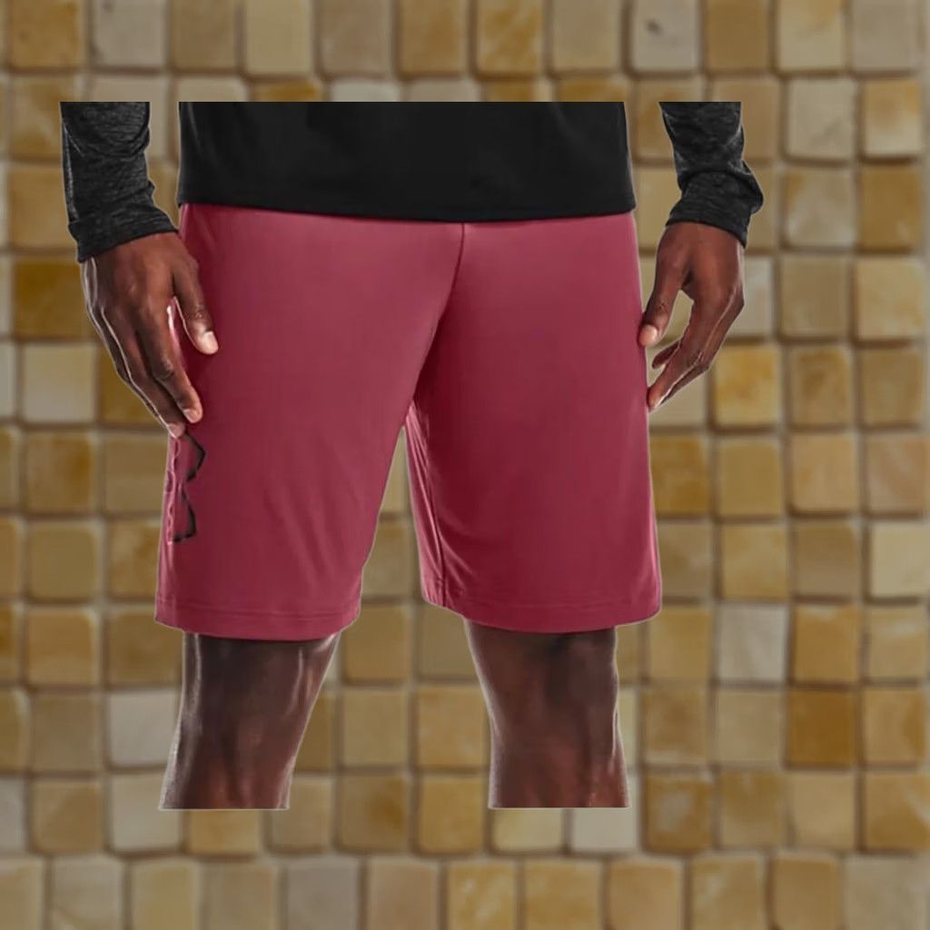 Under Armour UNDER ARMOUR LT BIG & TALL GRAPHIC SHORTS Mens Loose 10-inch Drawstring Burgandy Color LT Big & Tall Mens Shorts Size US 33 - 1 Preview