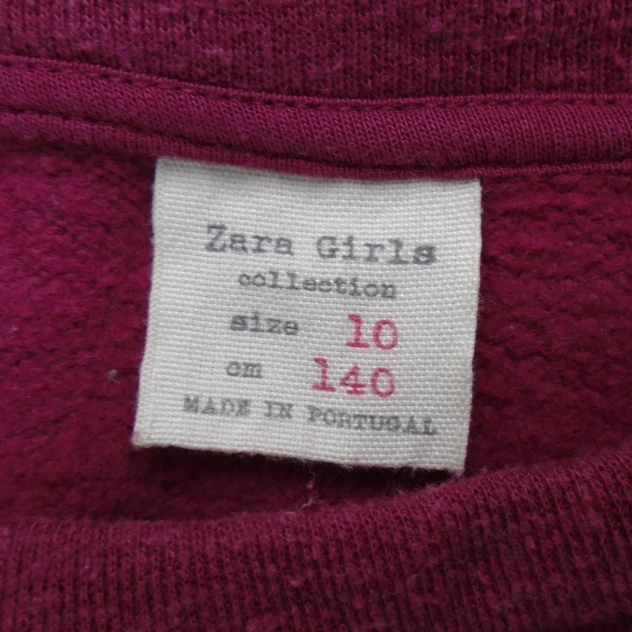 Zara Women's T-Shirt Zara. Bordeaux. XS. Used. Satisfactory Size XS / US 0-2 / IT 36-38 - 4 Thumbnail