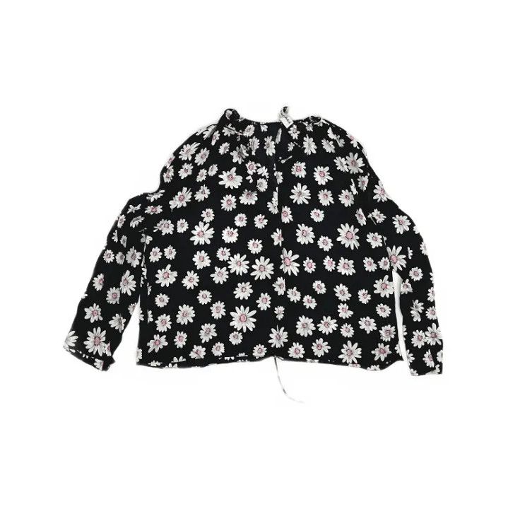 Balenciaga Balenciaga Floral Print Long Sleeve T-Shirt Size US S / EU 44-46 / 1 - 1 Thumbnail