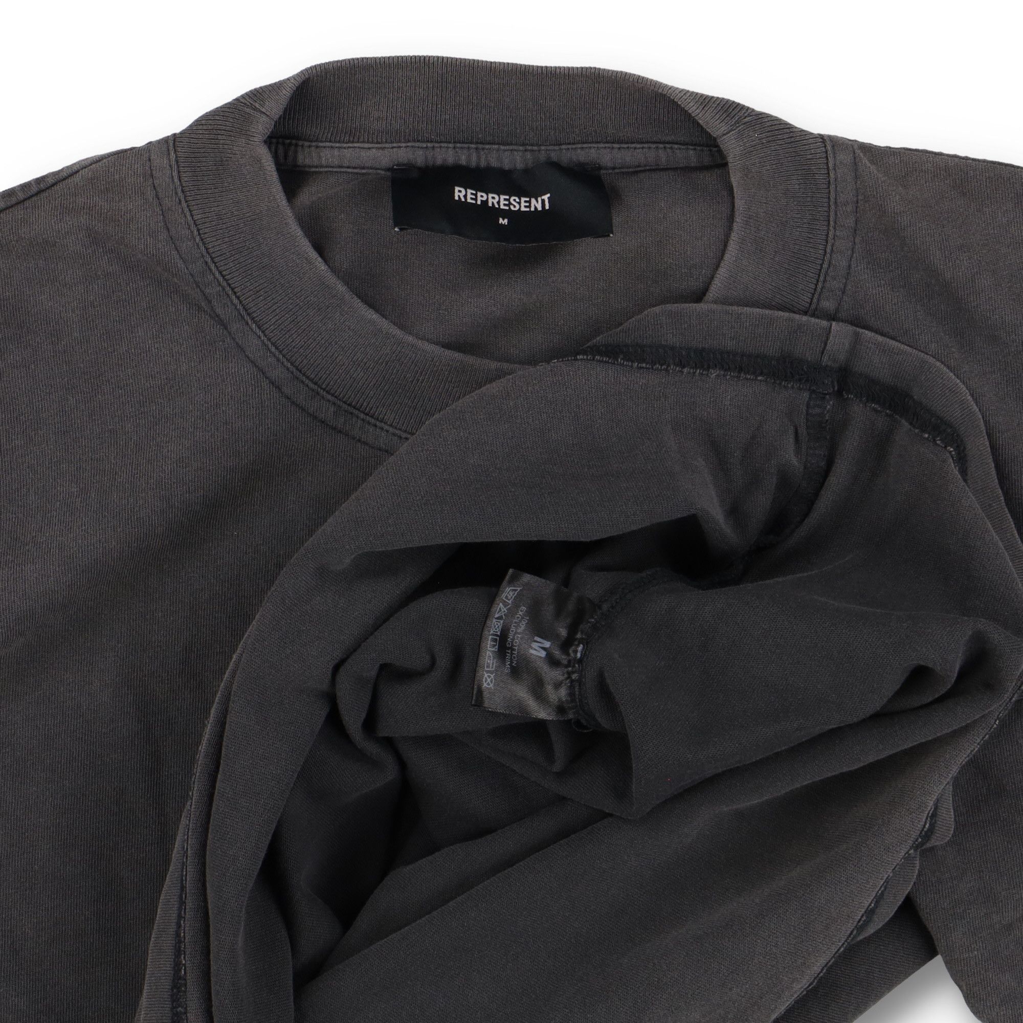 Represent Clo. Vintage Grey Blank Oversized T-Shirt Size US M / EU 48-50 / 2 - 5 Thumbnail