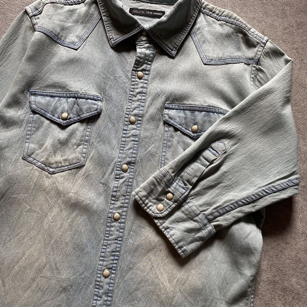 Tete Homme Tete Homme Western Washed Denim Size US M / EU 48-50 / 2 - 4 Thumbnail