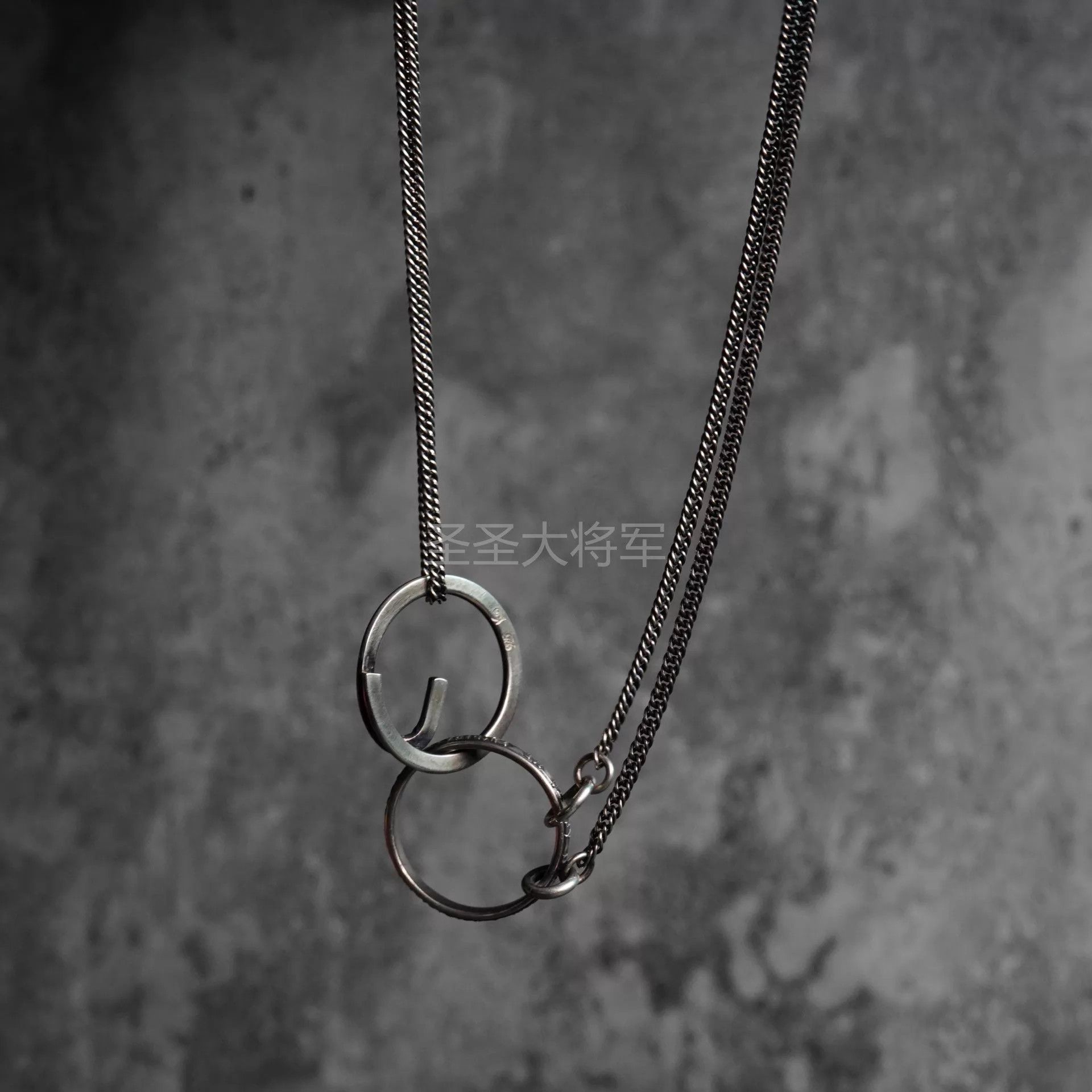 Werkstatt Munchen Werkstatt Munchen M3908 Engraved Double Spring Snake Chain Size ONE SIZE - 5 Thumbnail