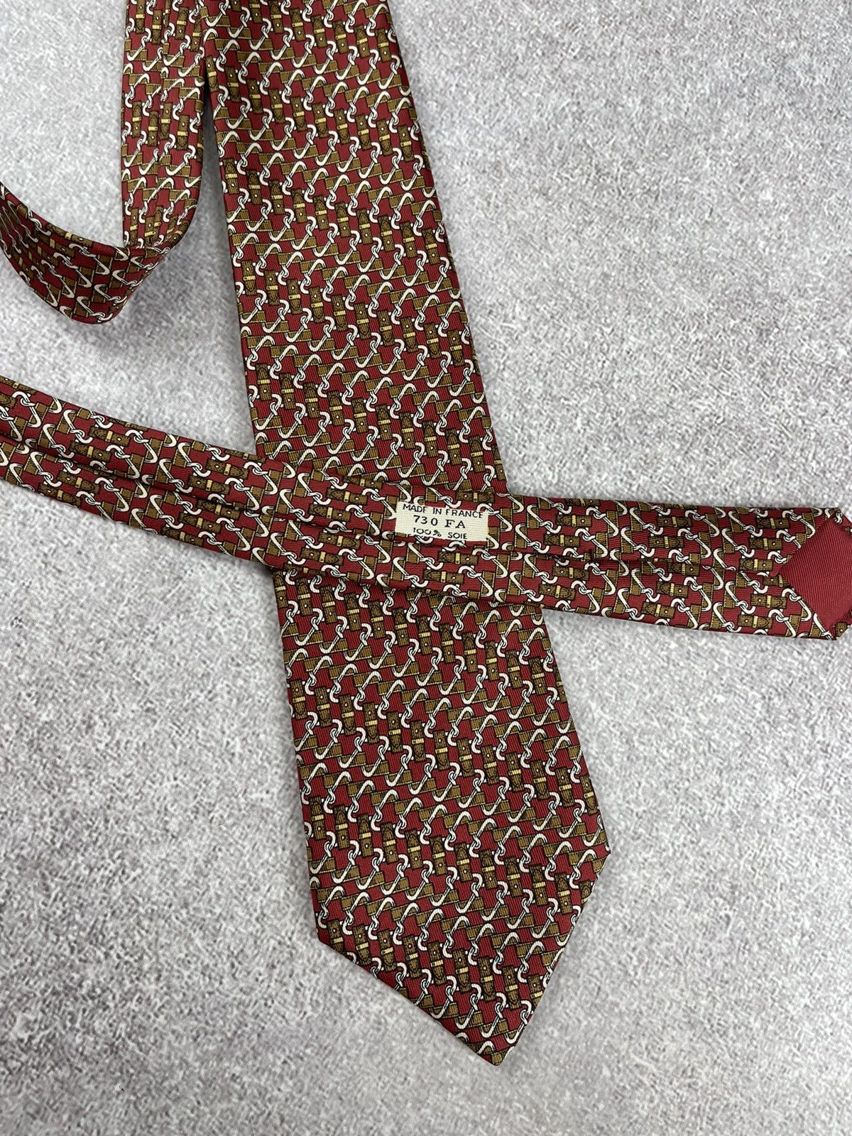 Hermes × Vintage Vintage Hermes Paris Silk Tie Size ONE SIZE - 6 Thumbnail