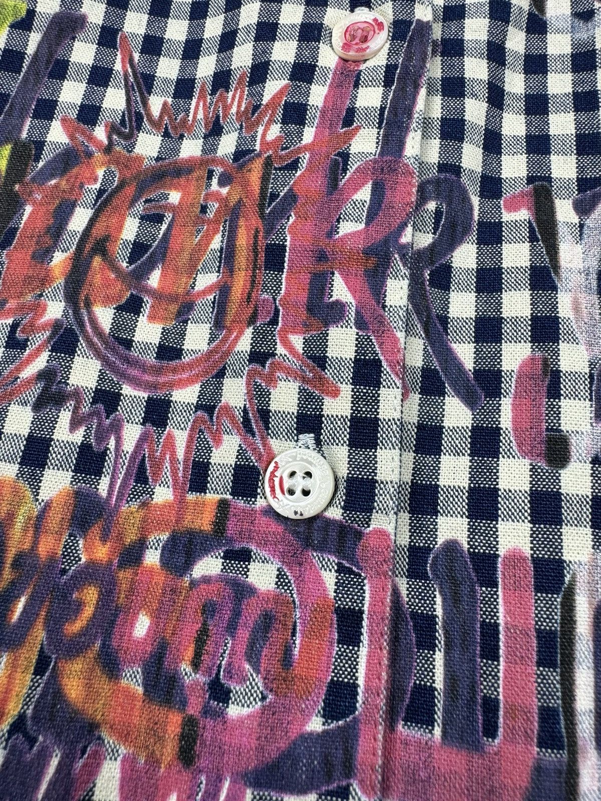 Vivienne Westwood Vivienne Westwood Anglomania Graffiti Heart Shirt Gingham 44 Size M / US 6-8 / IT 42-44 - 9 Thumbnail