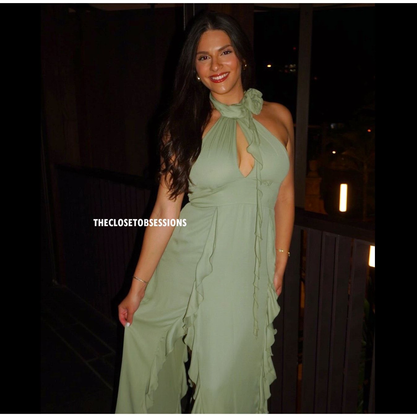 Zara ZARA Green Halter Midi Dress NWT Size M / US 6-8 / IT 42-44 - 16 Thumbnail