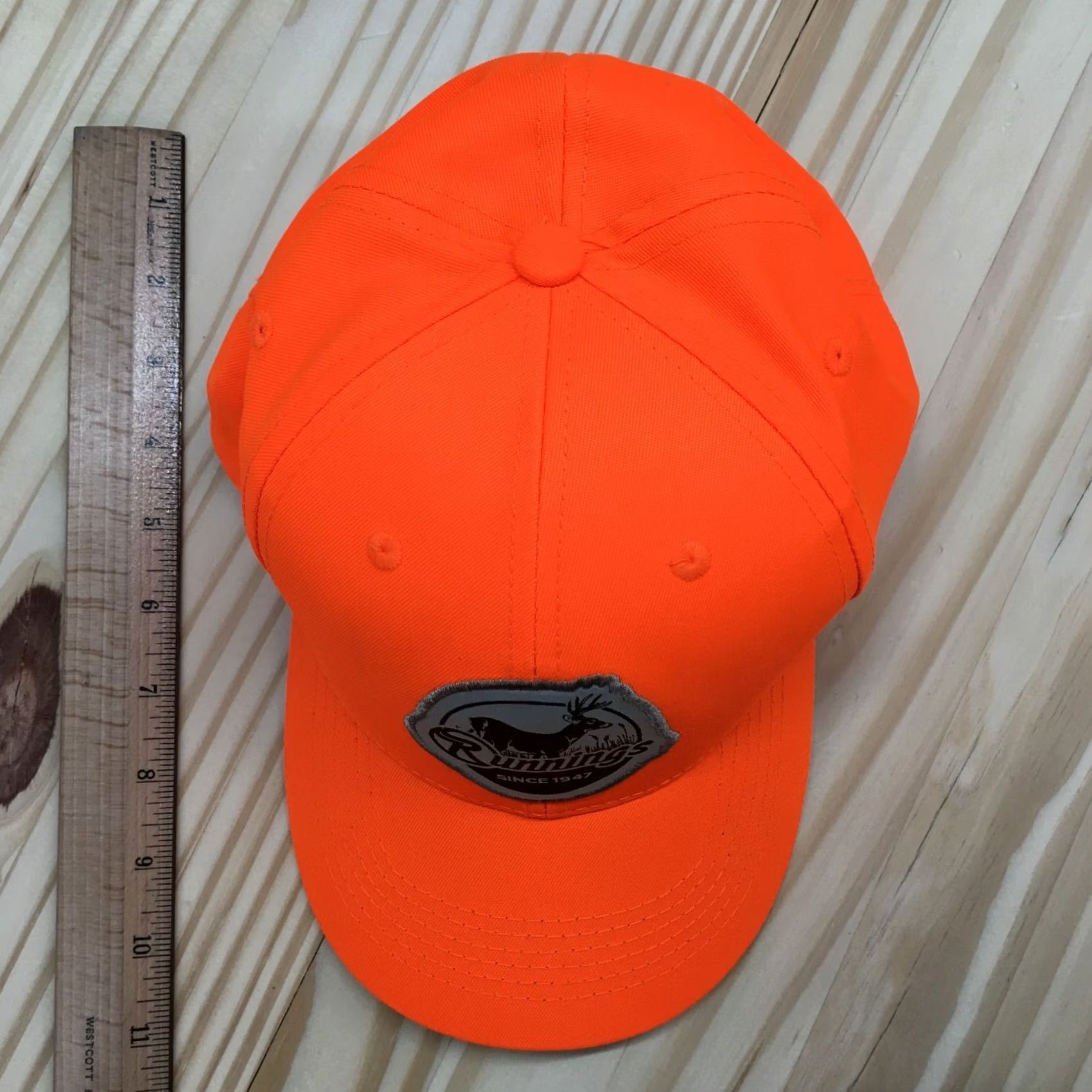 Logo 7 Outdoor Cap Runnings Federal Baseball Hat Mens Orange One Size Embroidered Logo Size ONE SIZE - 3 Thumbnail