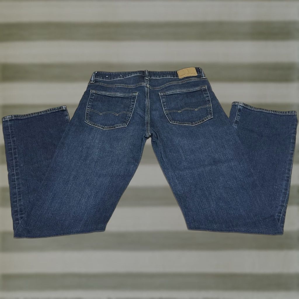 Vintage American Eagle Jeans Mens 30x34 30x32 Blue Original Bootcut AirFlex+ Denim Stretch Regular Regular Rise Mid 10-12in USA Preppy Mens Jeans Size US 30 / EU 46 - 1 Thumbnail