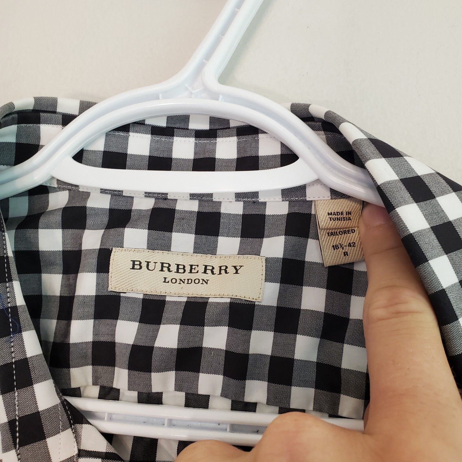 Burberry Burberry Nova Check plaid button up shirt black white size L Size US L / EU 52-54 / 3 - 3 Thumbnail