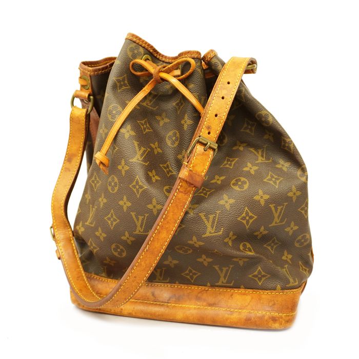 Auth Louis Vuitton Monogram Noe Shoulder Tote Bag M42224