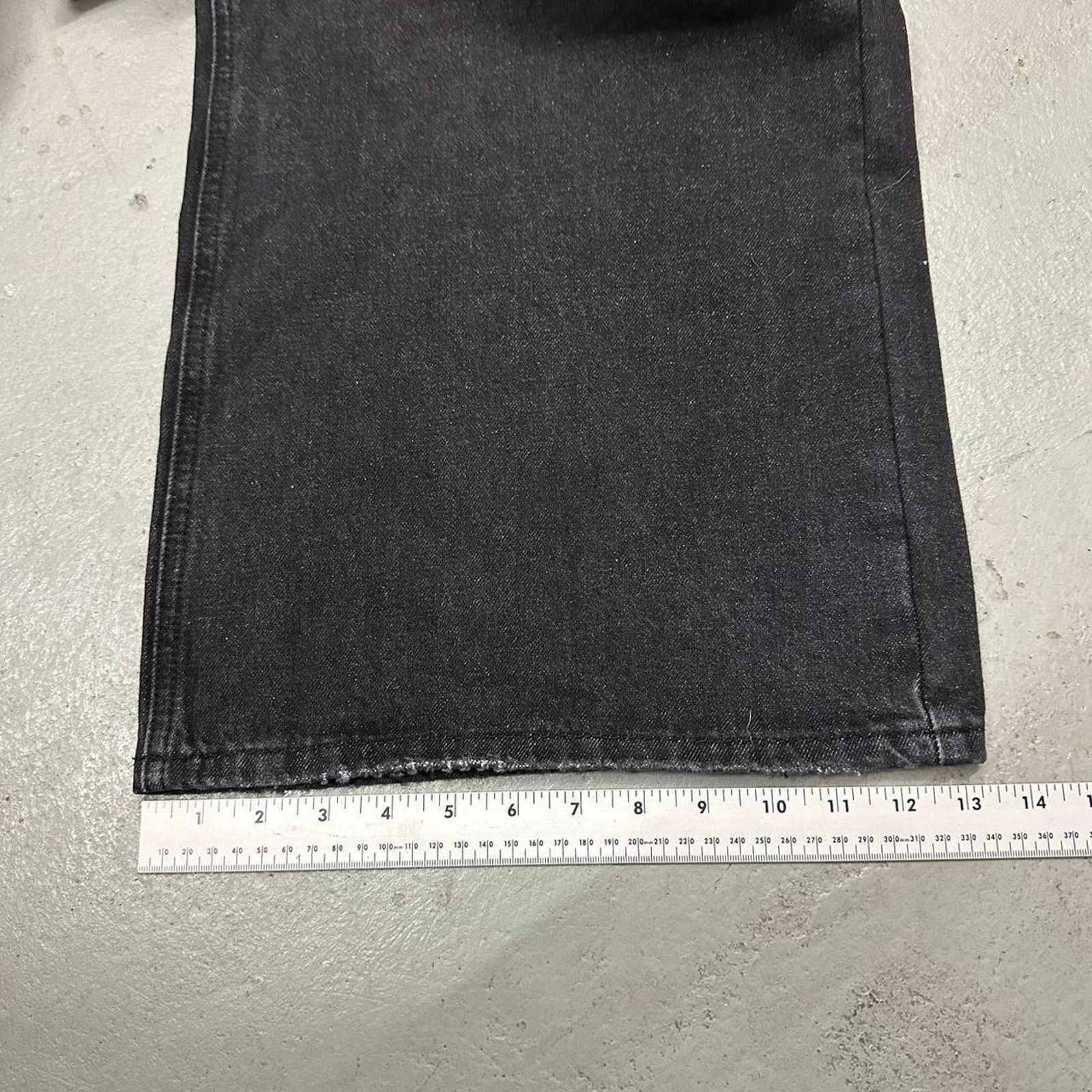 Other BLACK FADE Vintage BAGGY y2k DENIM WAIST 34 MODELED Size US 34 / EU 50 - 6 Thumbnail