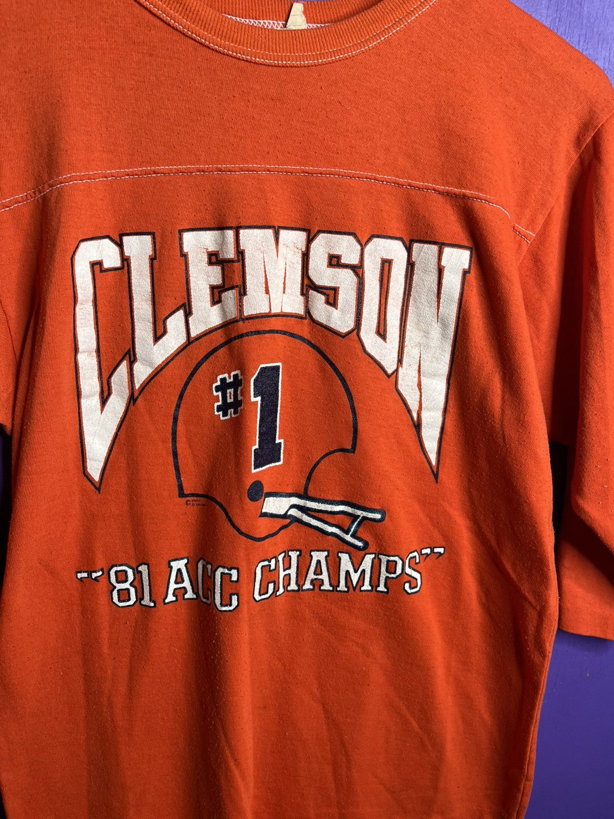 Vintage Vintage 1981 Clemson AFC champs jersey shirt Size US M / EU 48-50 / 2 - 3 Thumbnail