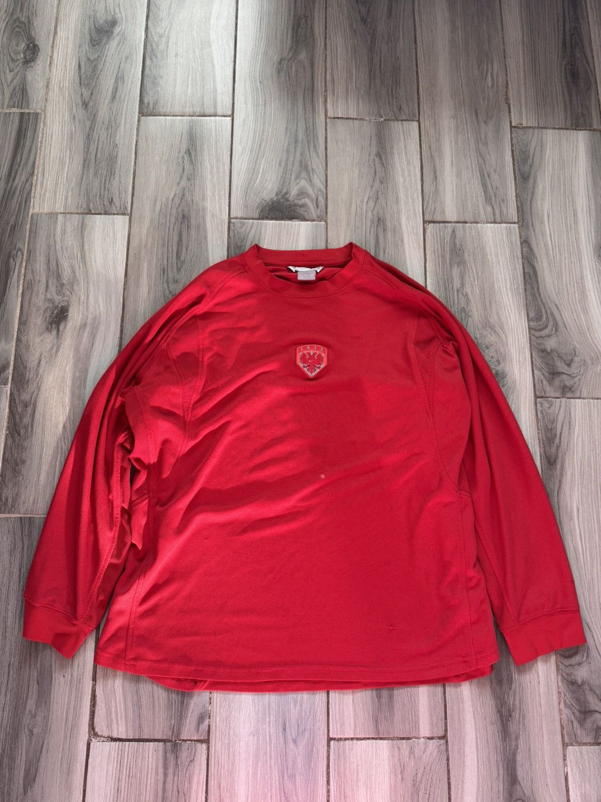 Nike Y2K Nike red long sleeve jersey Size US XXL / EU 58 / 5 - 1 Thumbnail