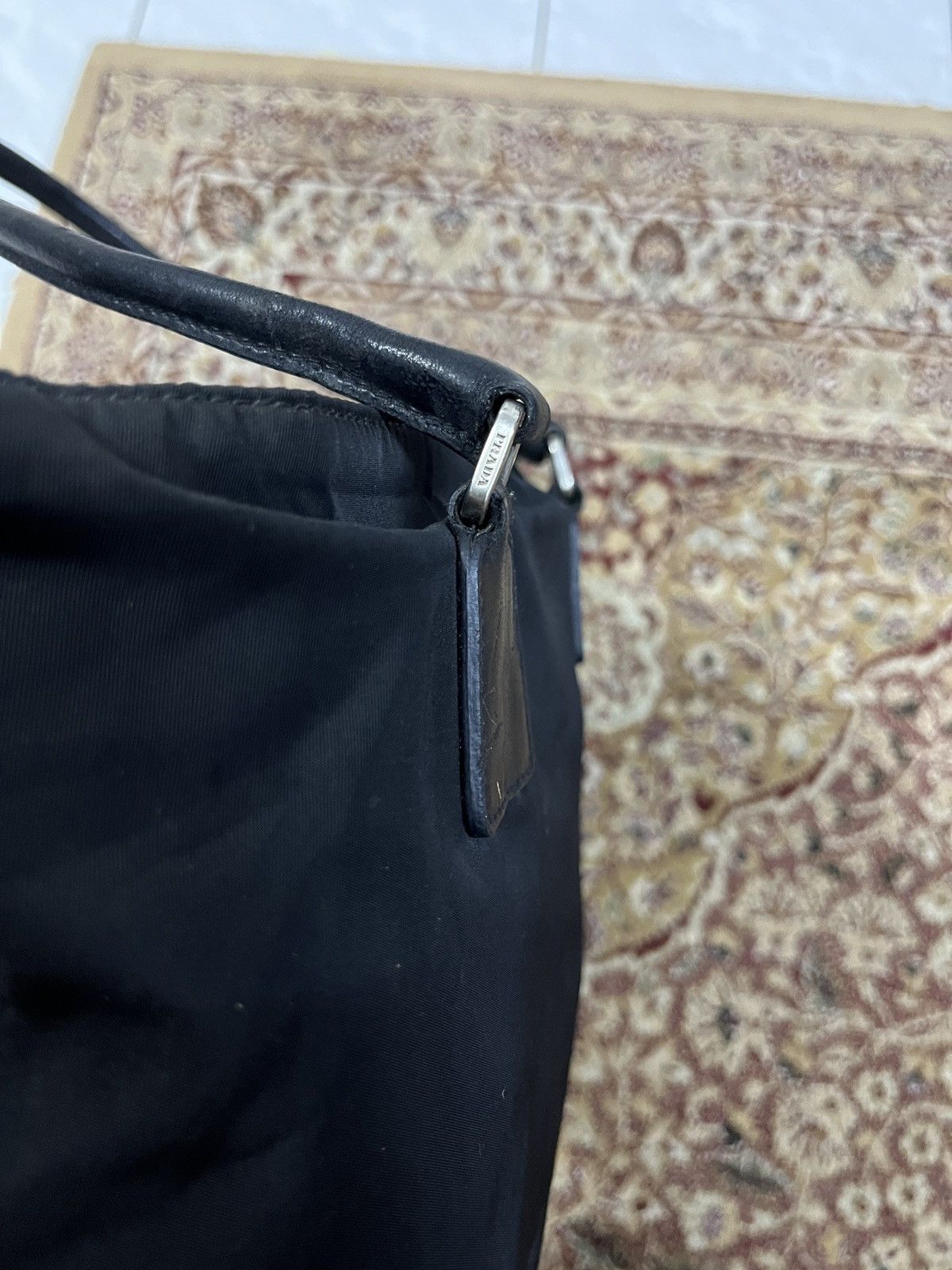 Prada Prada Re-Nylon Embroidered Tote Bag Size ONE SIZE - 7 Thumbnail