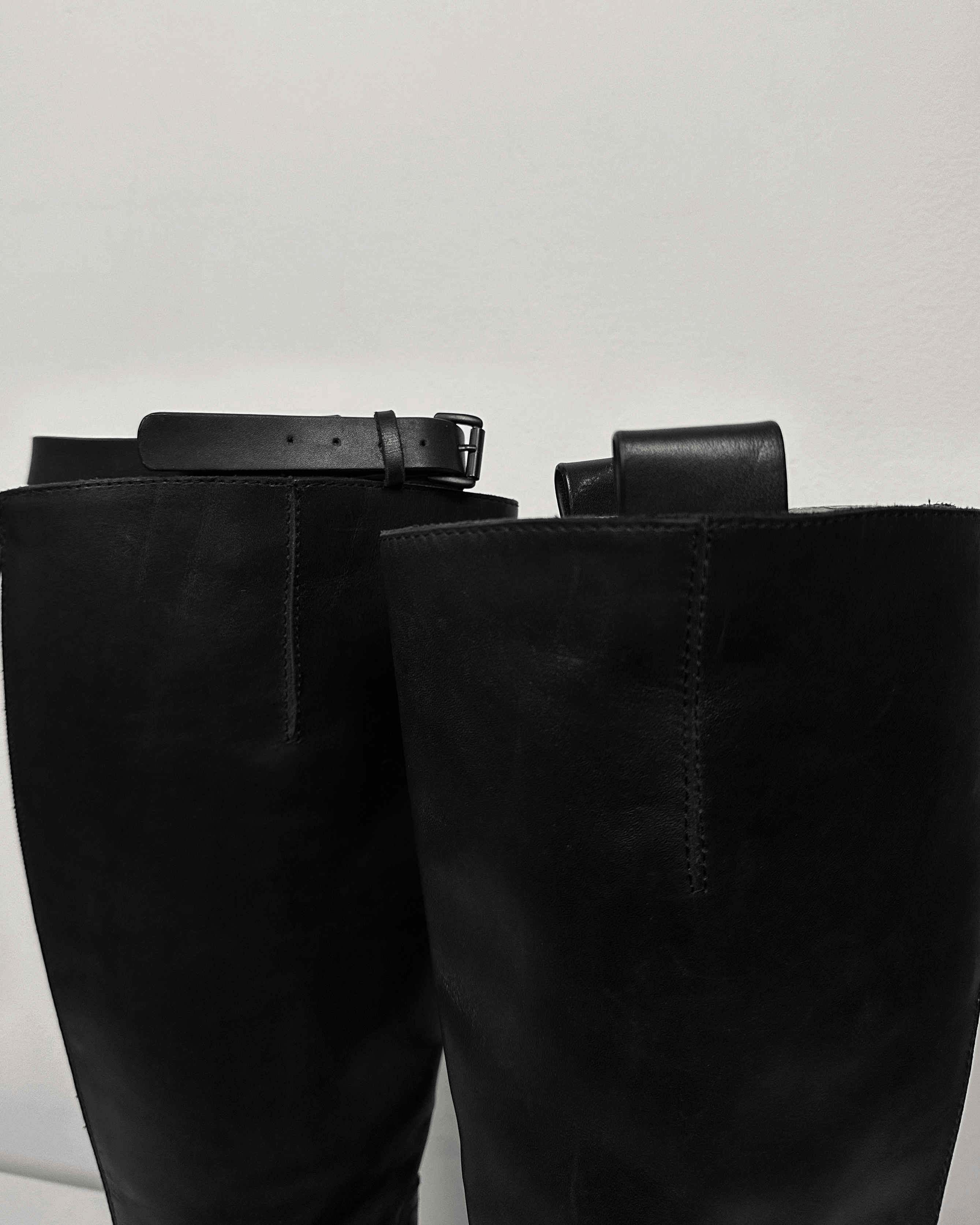 Ann Demeulemeester Knee High Moto Riding Boots