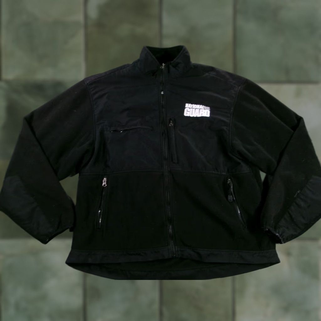 Logo 7 National Guard Jacket Mens XL Black Fleece Full Zip Embroidered Logo Pockets Size US XL / EU 56 / 4 - 1 Thumbnail
