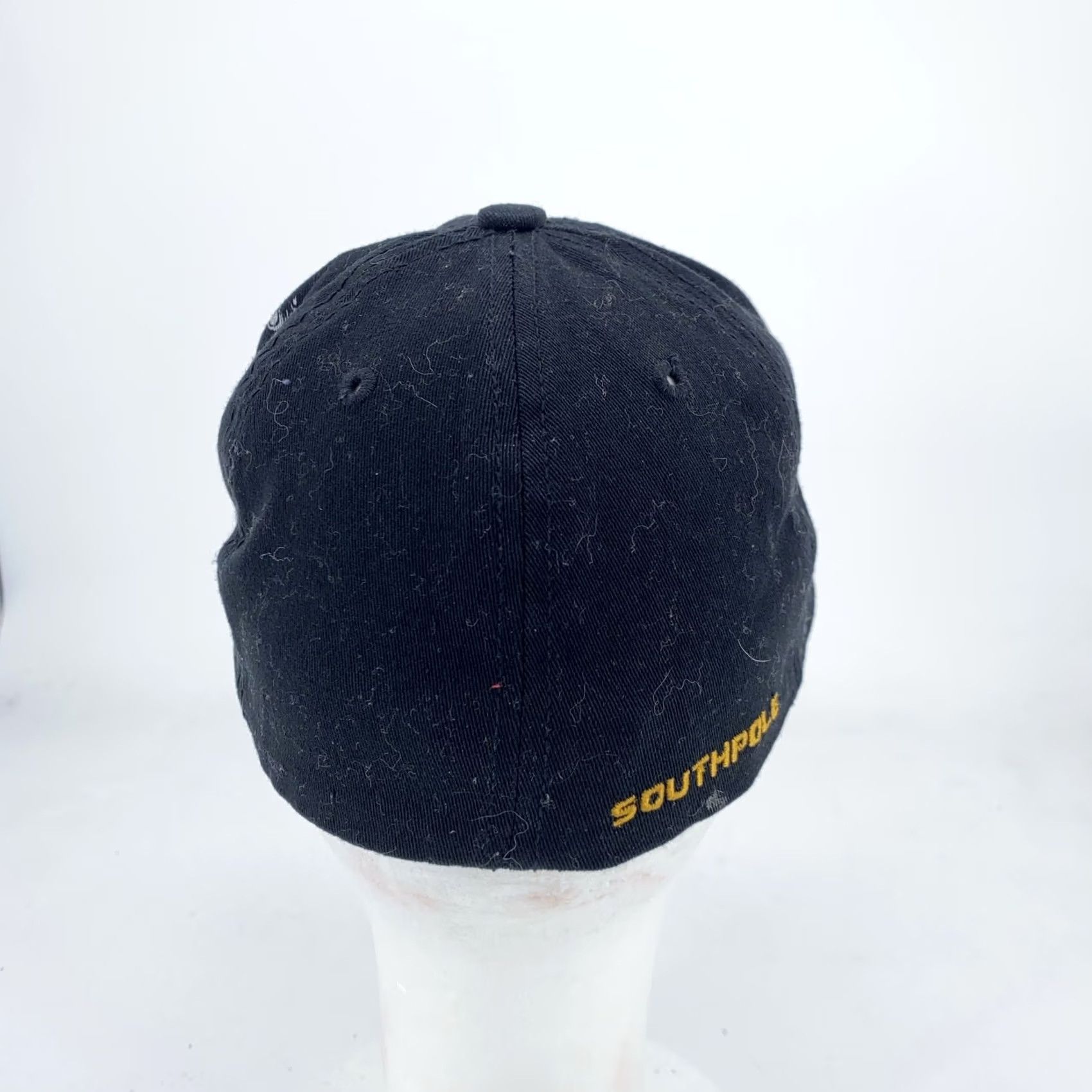 Southpole Southpole Hat Cap Fitted Mens Medium Embroidered Graphic Streetwear Black Twill Cotton Spandex Baseball Cap Geometric Hip Hop Casual Mens Size ONE SIZE - 3 Thumbnail