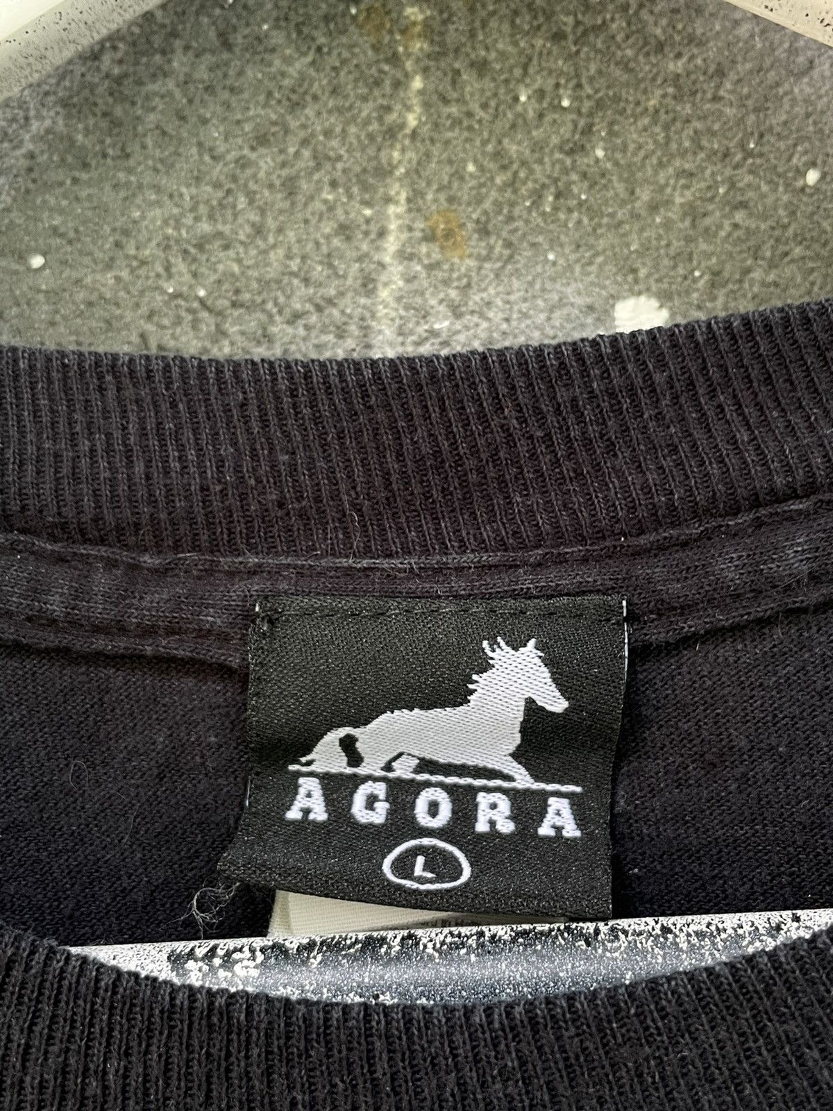 Japanese Brand Vintage Agora Faculty Mind Body Long Sleeve Full Print RARE Size US L / EU 52-54 / 3 - 10 Thumbnail