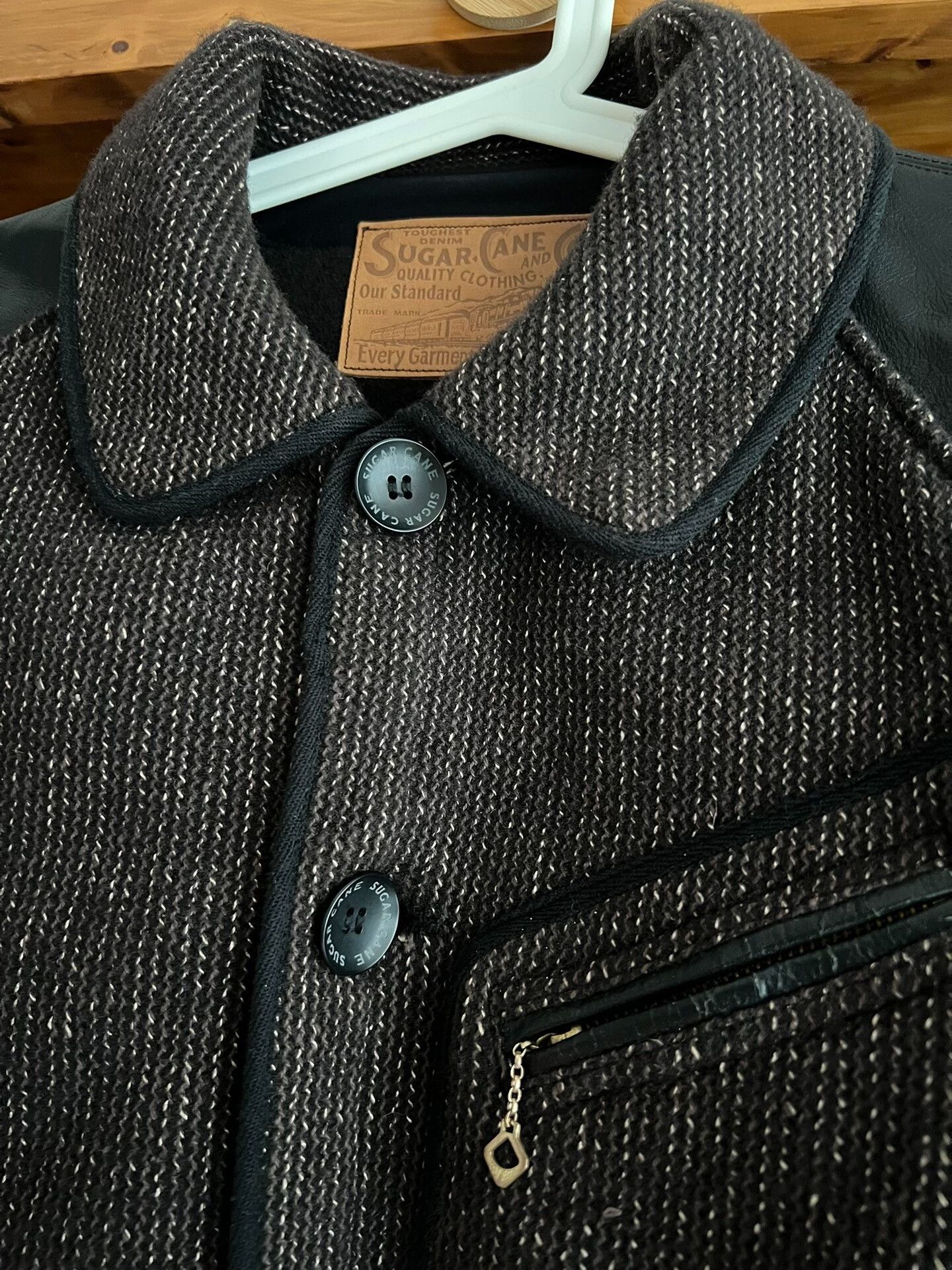 Sugar Cane Sugar Cane BBJ Wool Horse Leather Jacket Size US M / EU 48-50 / 2 - 9 Thumbnail