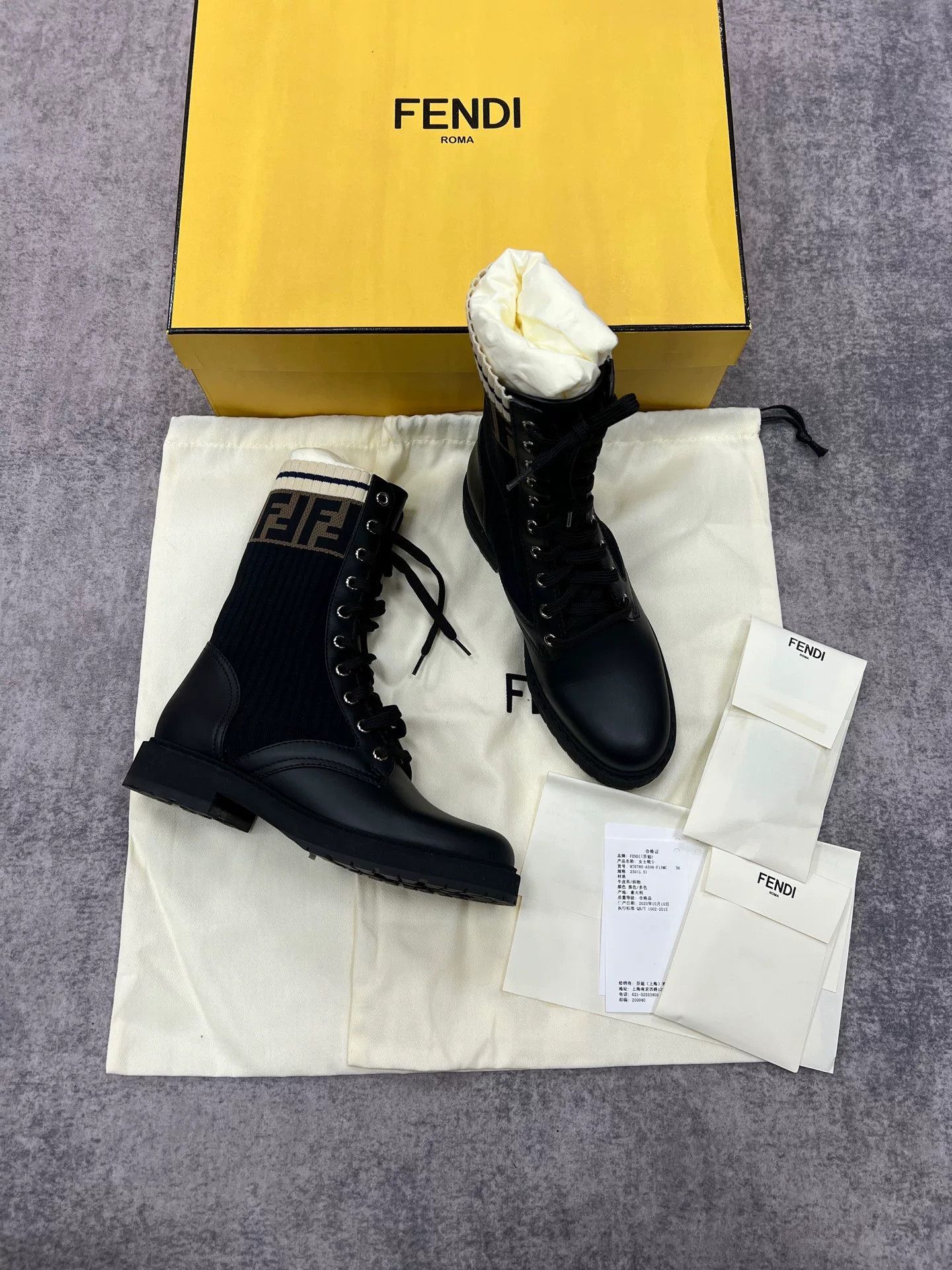 Fendi Fendi Zucca Print Boots Size US 5 / IT 35 - 1 Thumbnail