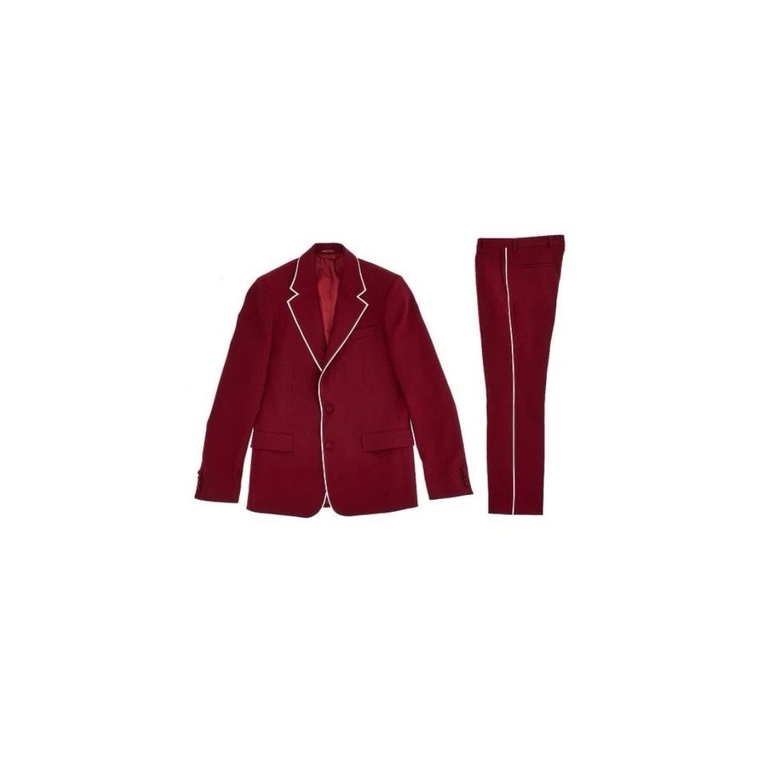 Gucci o1loc1c1225 794626 Suit Jacket in Red Size US M / EU 48-50 / 2 - 1 Thumbnail