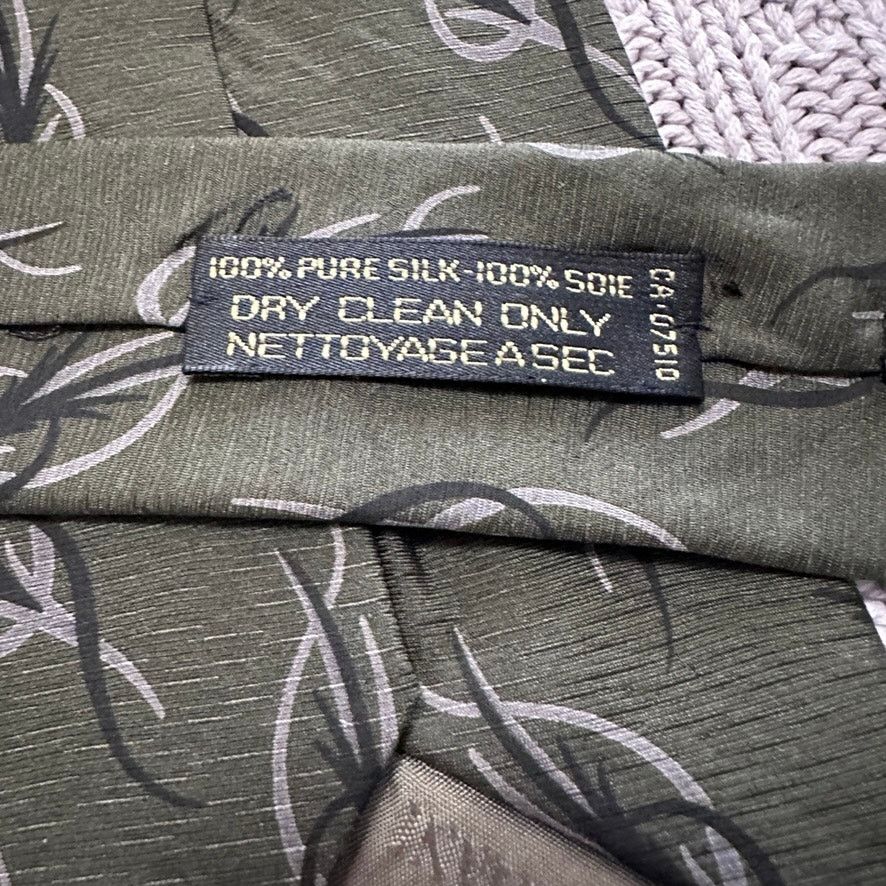 Armani Collezioni Vintage Giorgio Armani green silk tie Size ONE SIZE - 4 Thumbnail