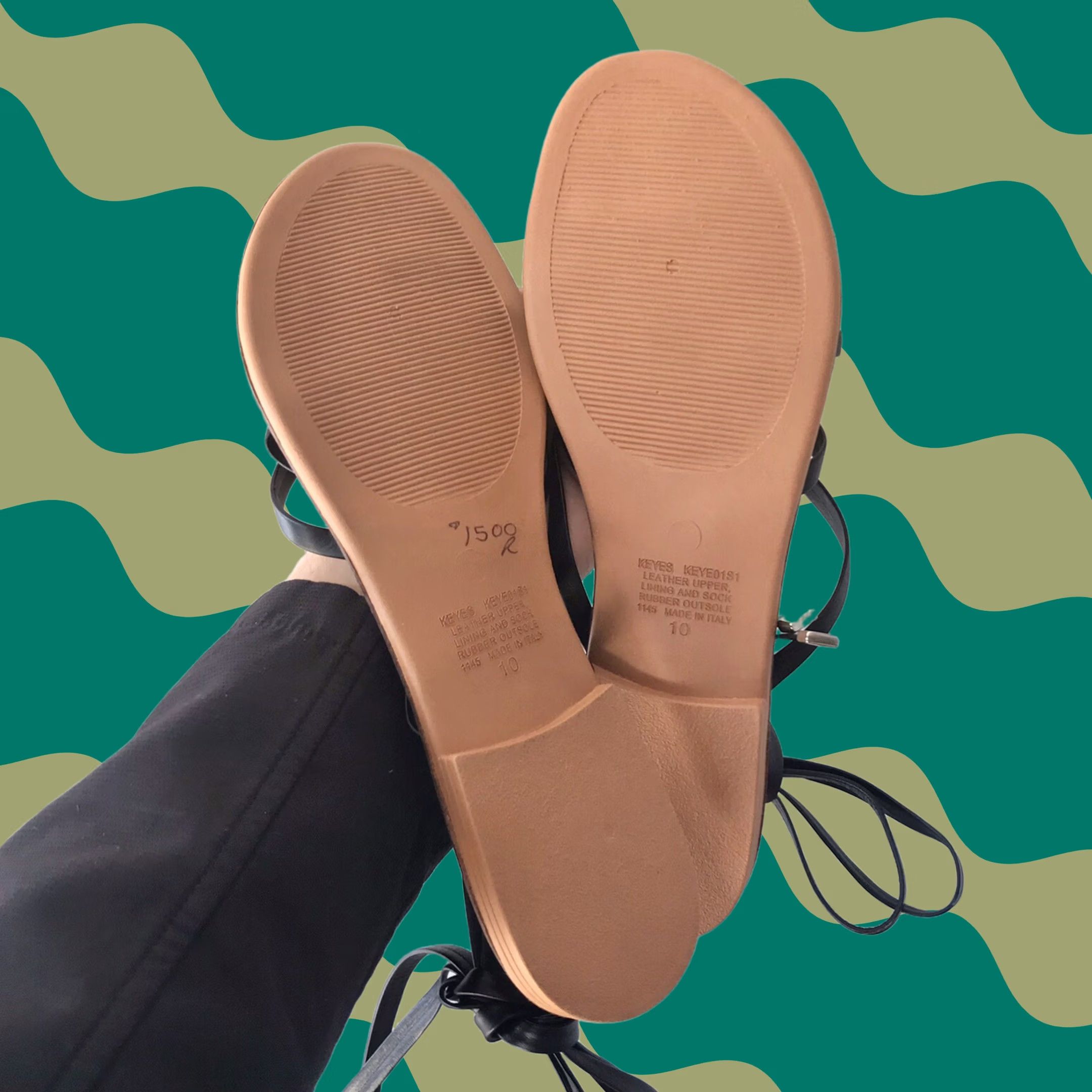 Steve Madden Steve Madden Women Black Keyes Leather Lace-Up Sandals Flat Gladiator 10 Italy Mockup? (Note: output must be title only) Size US 10 / IT 40 - 1 Thumbnail
