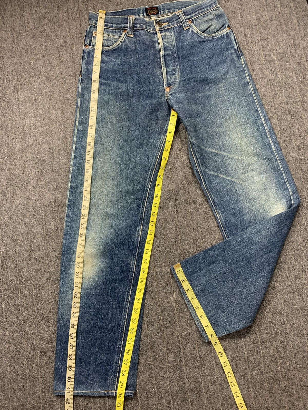 Japanese Brand Labor ET Buttonfly Indigo Selvedge Denim Jeans Straight Cut Size US 32 / EU 48 - 11 Thumbnail