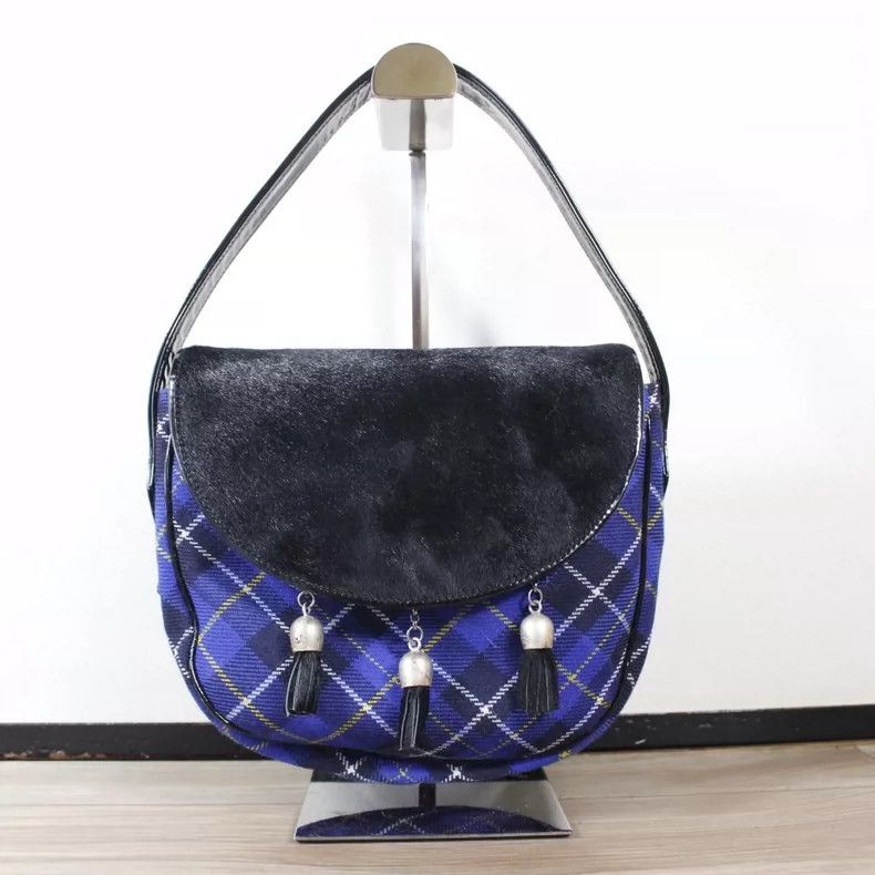 Vivienne Westwood Vivienne Westwood size os Mid-old blue checkered flap tasse Size ONE SIZE - 2 Thumbnail
