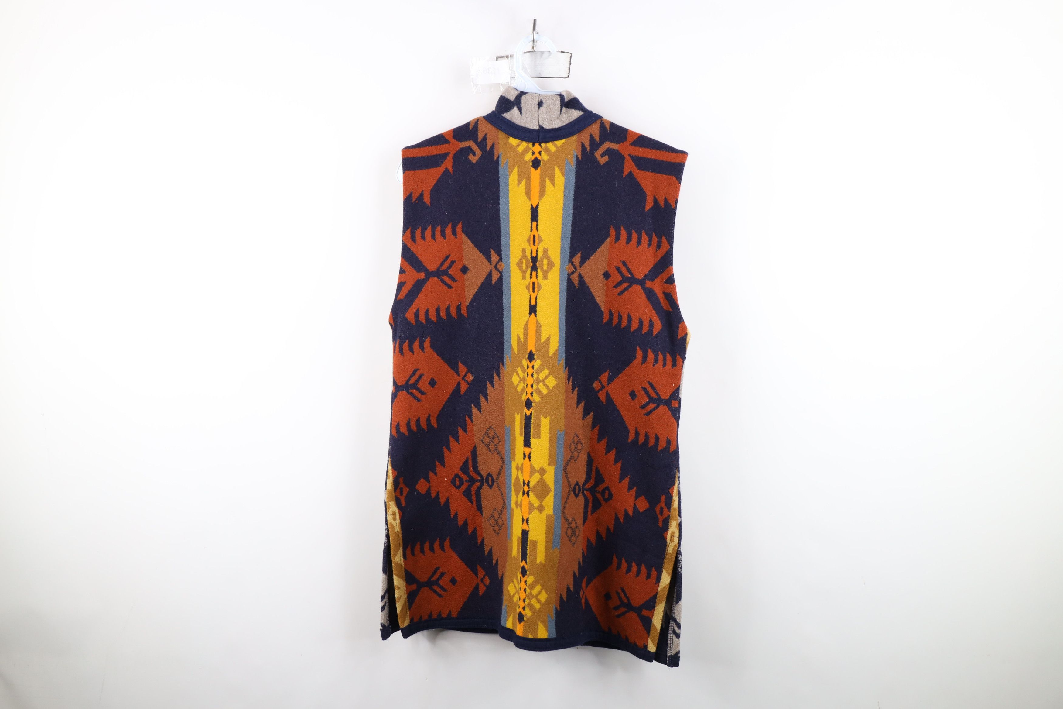 Vintage Vintage 90s Streetwear Southwestern Blanket Button Vest USA Size S / US 4 / IT 40 - 10 Thumbnail