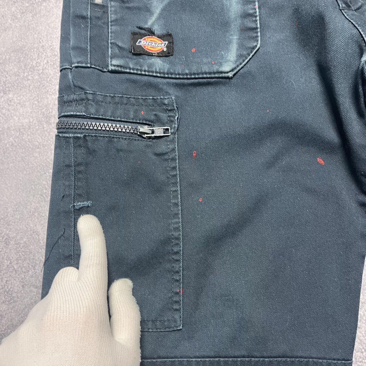 Dickies × Vintage Vintage Dickies Redhawk Navy Trashed Cargo Workwear Pants Size US 30 / EU 46 - 7 Thumbnail
