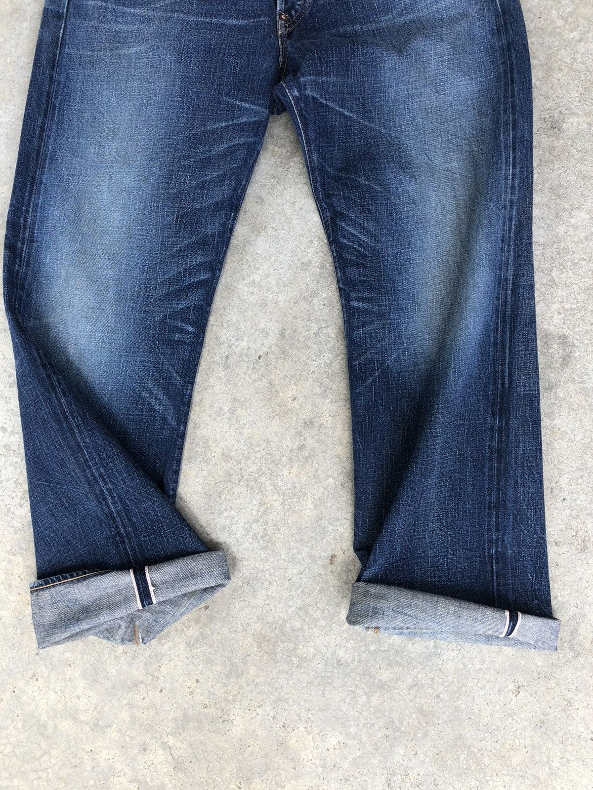 RRL Ralph Lauren Vintage Double RL 081 Selvedge Denim Buckle Back Distressed Size US 34 / EU 50 - 18 Thumbnail