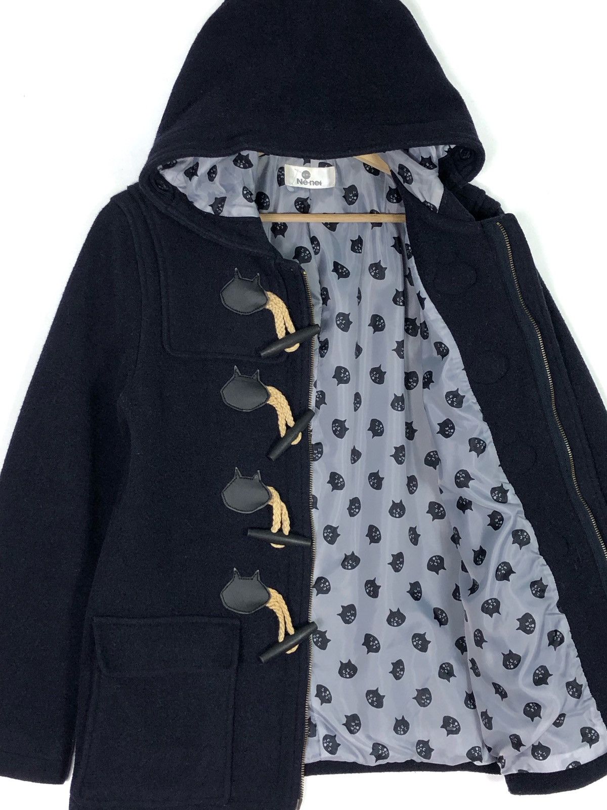 Issey Miyake RARE🔥AW2010 ISSEY MIYAKE NE-NET WOOL DUFFLE COAT Size M / US 6-8 / IT 42-44 - 8 Thumbnail