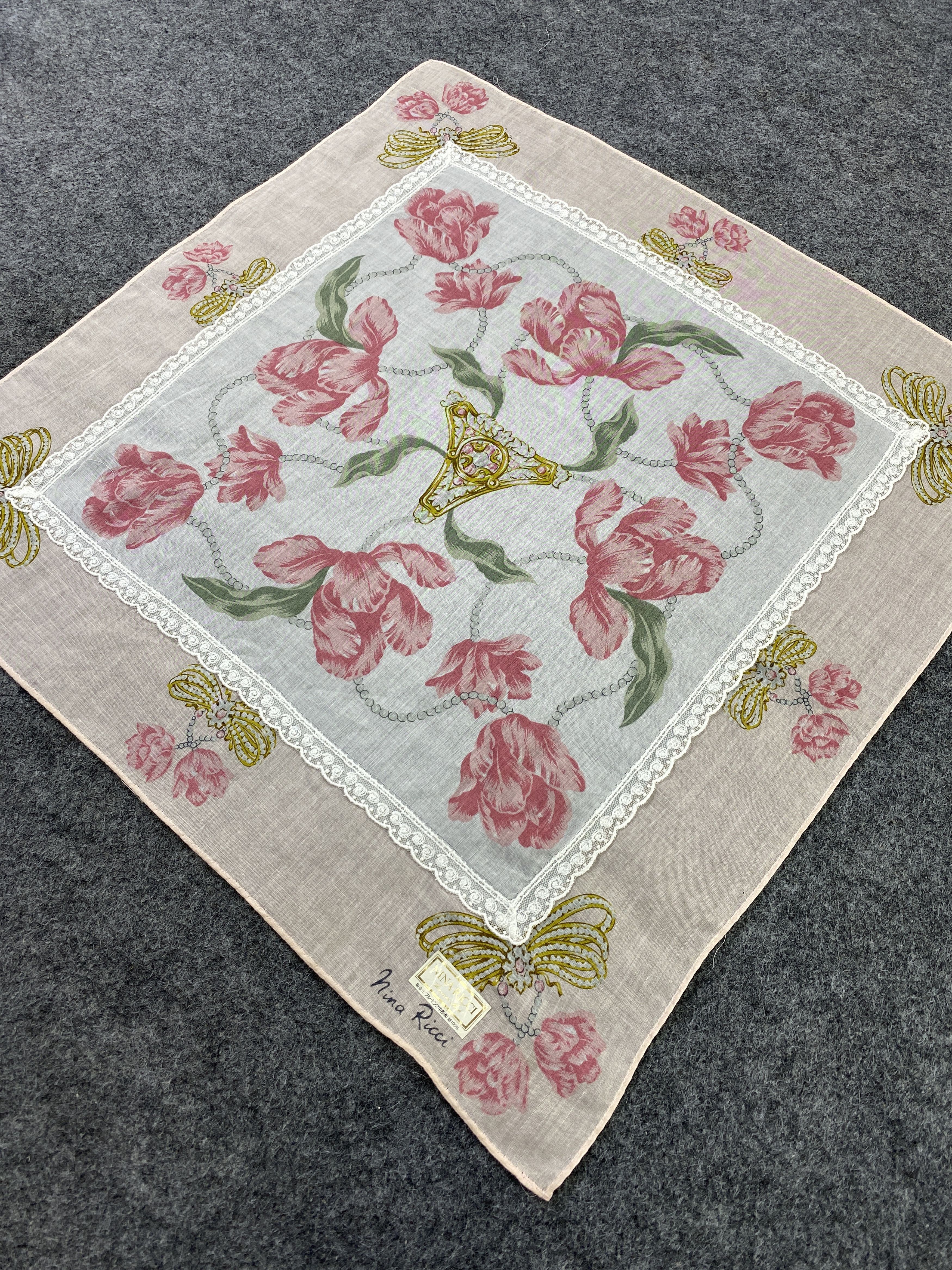 Nina Ricci Nina Ricci Handkerchief / Bandana / Neckerchief-B279 Size ONE SIZE - 4 Thumbnail