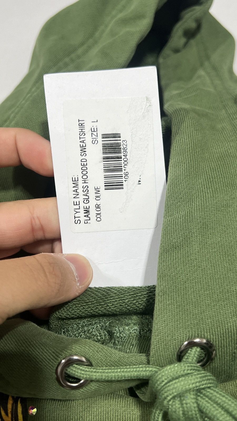 Who Decides War Who Decides War Rhinestone Green Hoodie Size US L / EU 52-54 / 3 - 7 Thumbnail