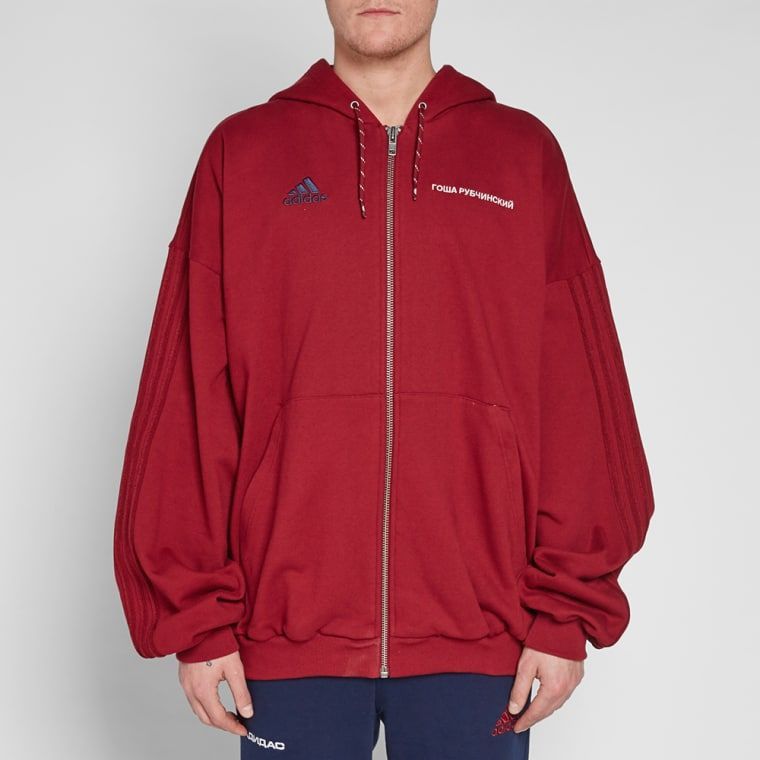 Adidas × Gosha Rubchinskiy Gosha x Adidas Red Zip Up Hoodie Size US S / EU 44-46 / 1 - 10 Thumbnail
