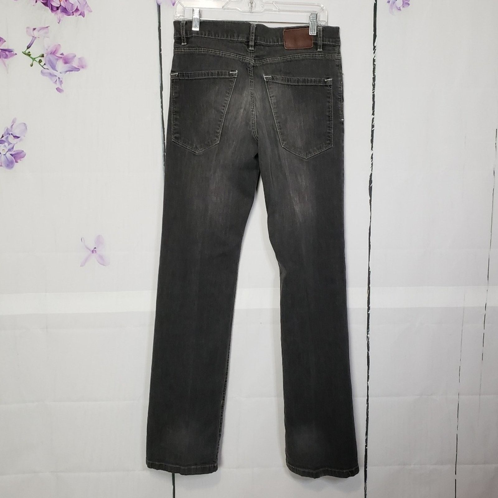 Designer Trigger Jeans Premium Faded Black Denim Jeans 32 Size US 32 / EU 48 - 2 Thumbnail