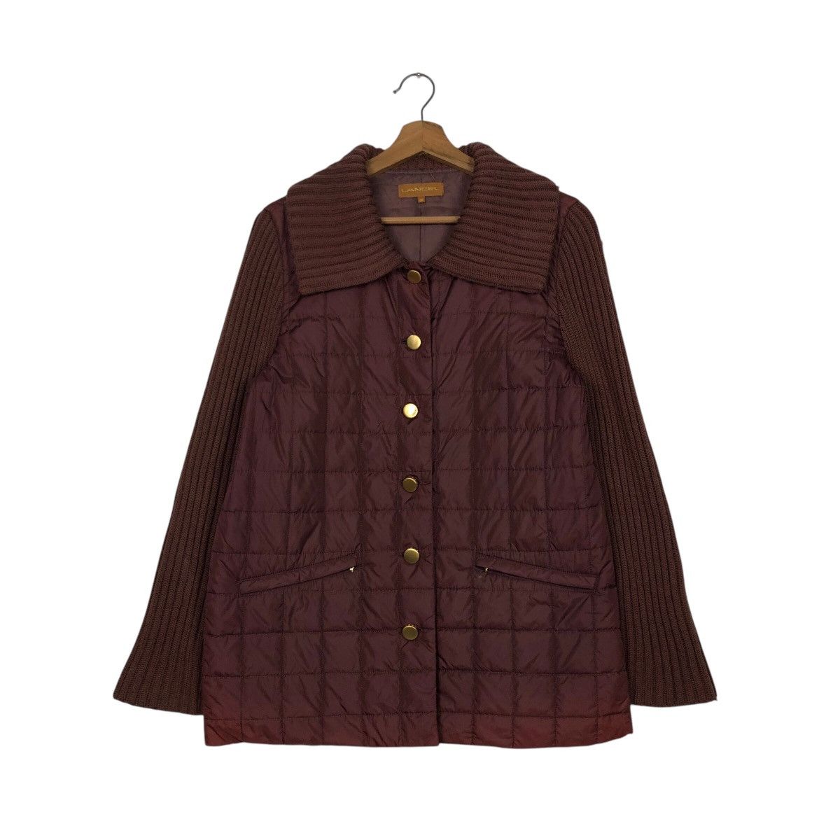 Japanese Brand × Lancel × Vintage 📌Vintage Button Jacket Lancel Quilted Design Issey Miyake Size M / US 6-8 / IT 42-44 - 2 Thumbnail