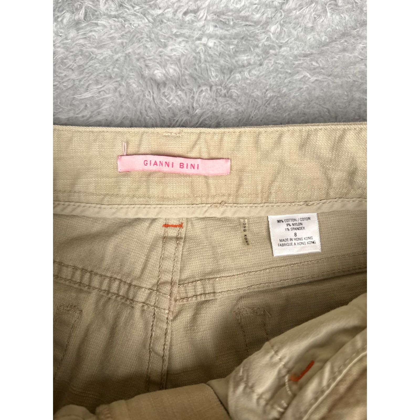 Vintage VINTAGE Gianni Bini Jeans Womens 8 Beige Mid Rise Straight Denim 30x33 Size 30" / US 8 / IT 44 - 6 Thumbnail