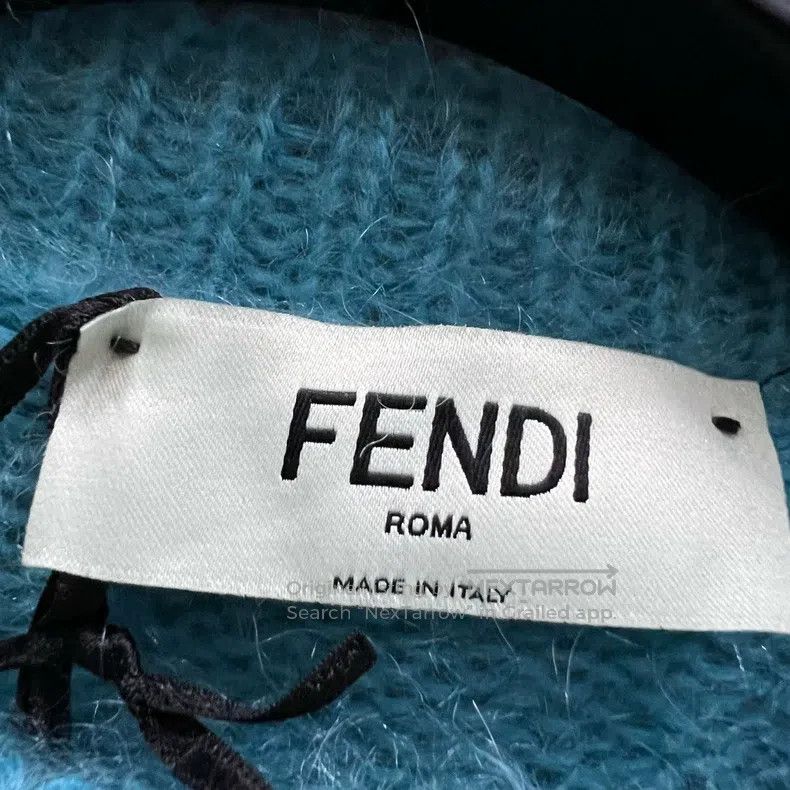 Fendi Fendi Contrast Mohair Knit Top Size XXS / US 00 / IT 34 - 5 Thumbnail