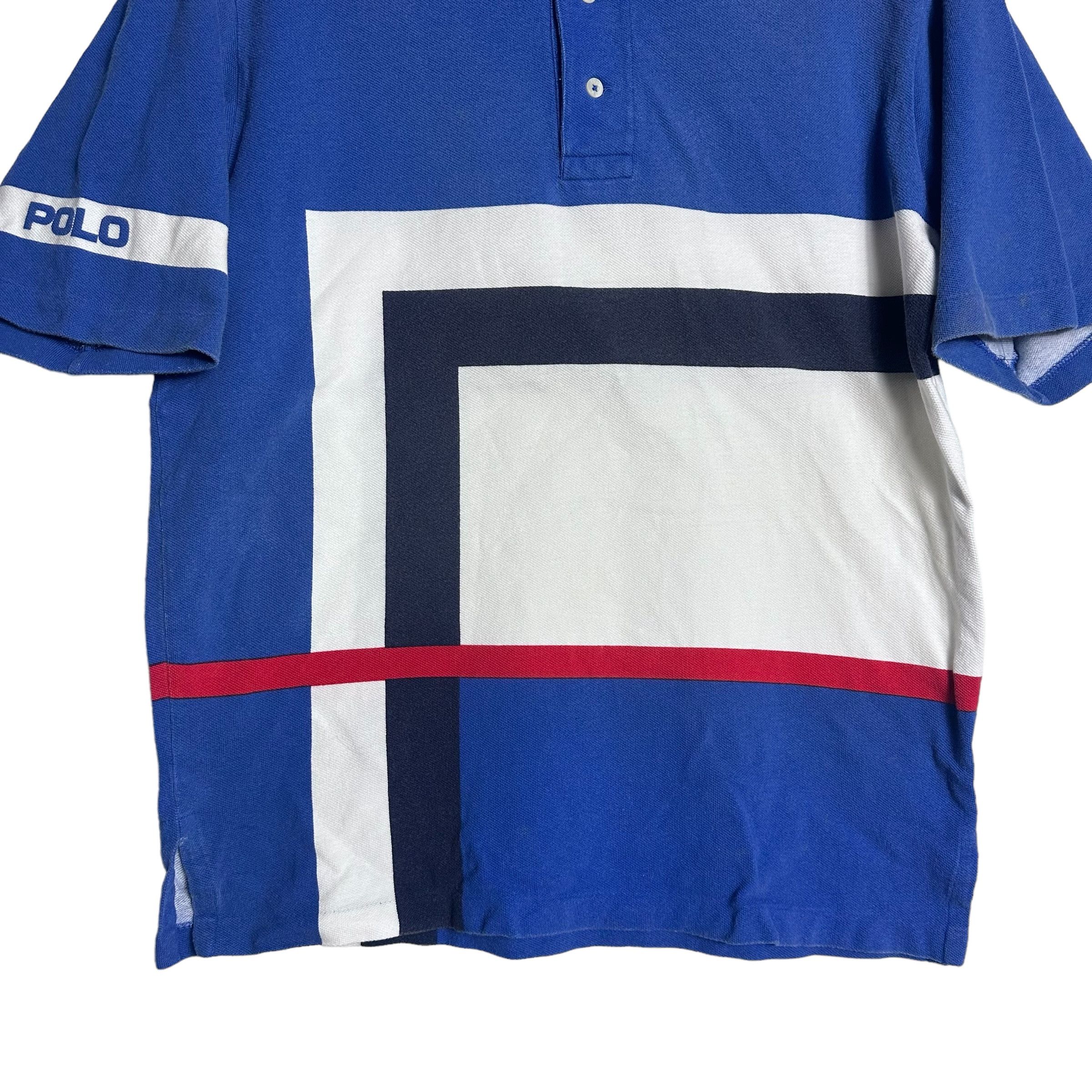 Polo Ralph Lauren 🔥RARE🔥Vintage Polo Ralph Lauren Abstract Polo Shirt Size US S / EU 44-46 / 1 - 3 Thumbnail