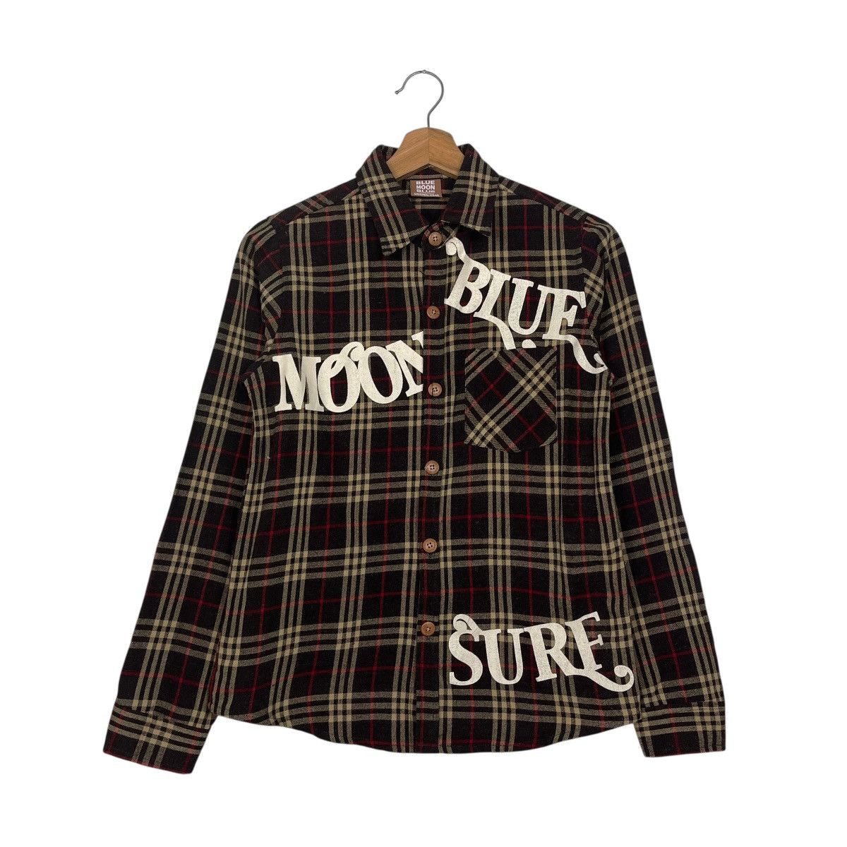 Japanese Brand Vintage Y2K Blue Moon Blue Check Button Shirts Jacket Size US M / EU 48-50 / 2 - 1 Thumbnail