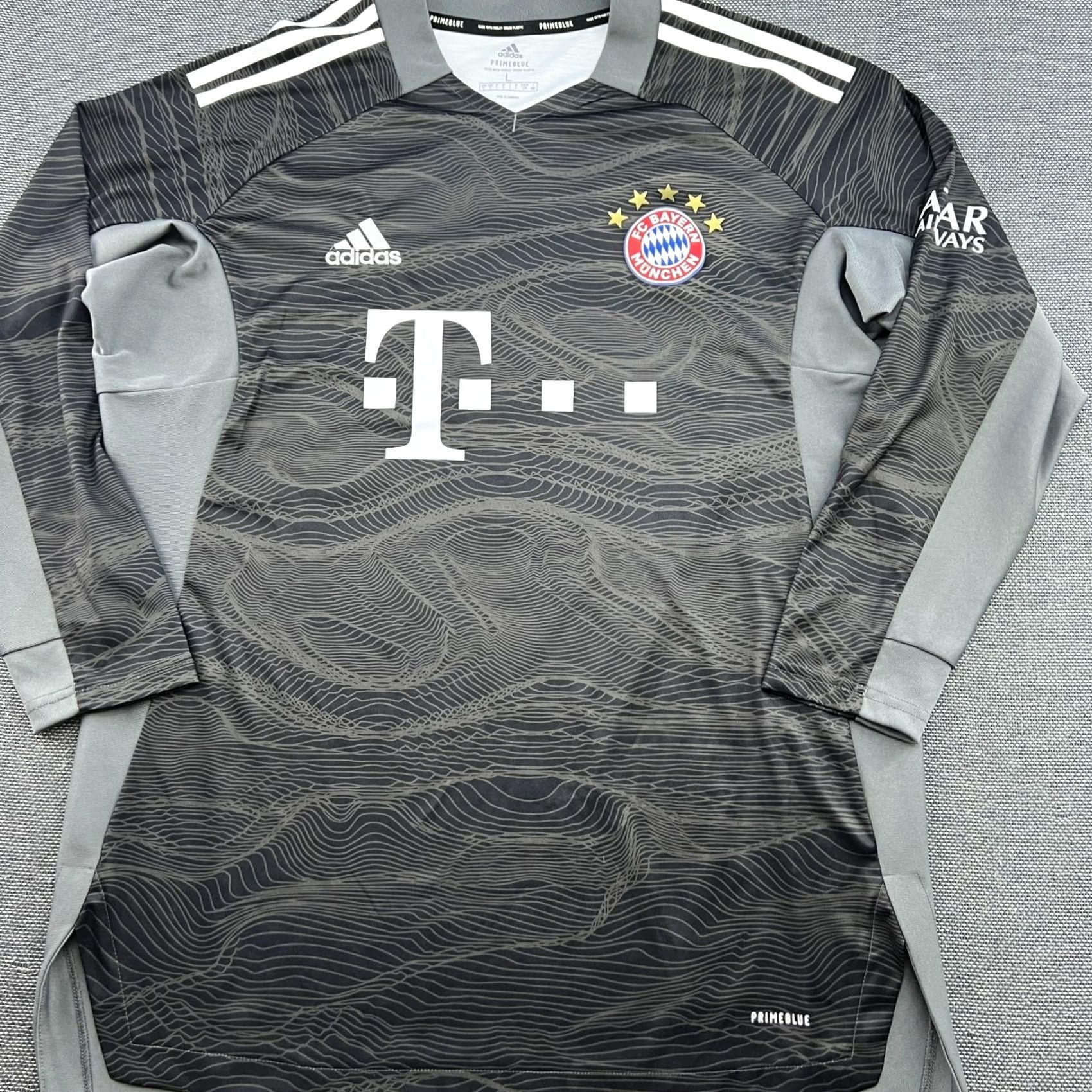 Adidas Adidas Bayern Munich 2021 2022 Goalkeeper Neuer Mens Football Jersey Long Sleeve Large Multicolor Jersey Mens Sports Shirt Size US L / EU 52-54 / 3 - 3 Thumbnail