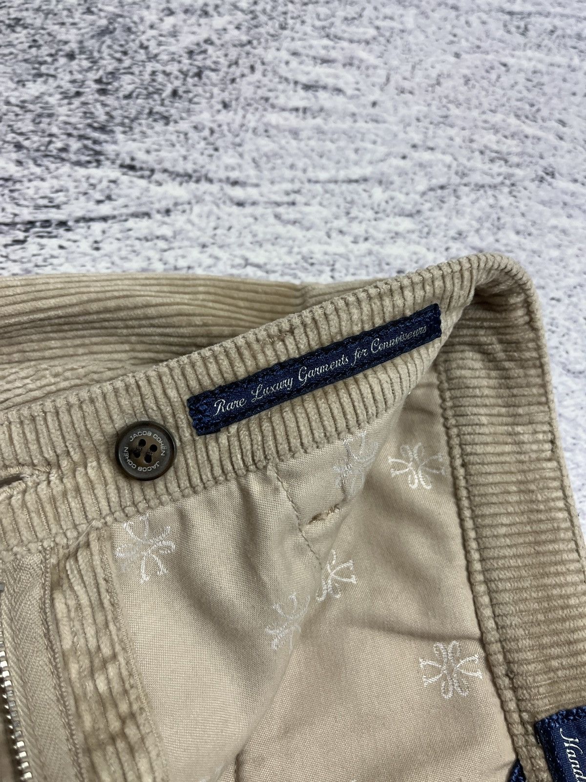 Designer × Jacob Cohen Jacob Cohen Women’s Corduroy Beige Luxury Hand Made Pants Size 25" / US 0 / IT 36 - 13 Thumbnail