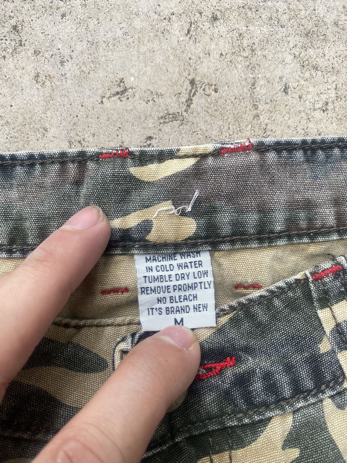 If Six Was Nine × Japanese Brand Flare Jeans Camo Cargo Bondage Bush Pants Low Rise Size US 29 - 12 Thumbnail