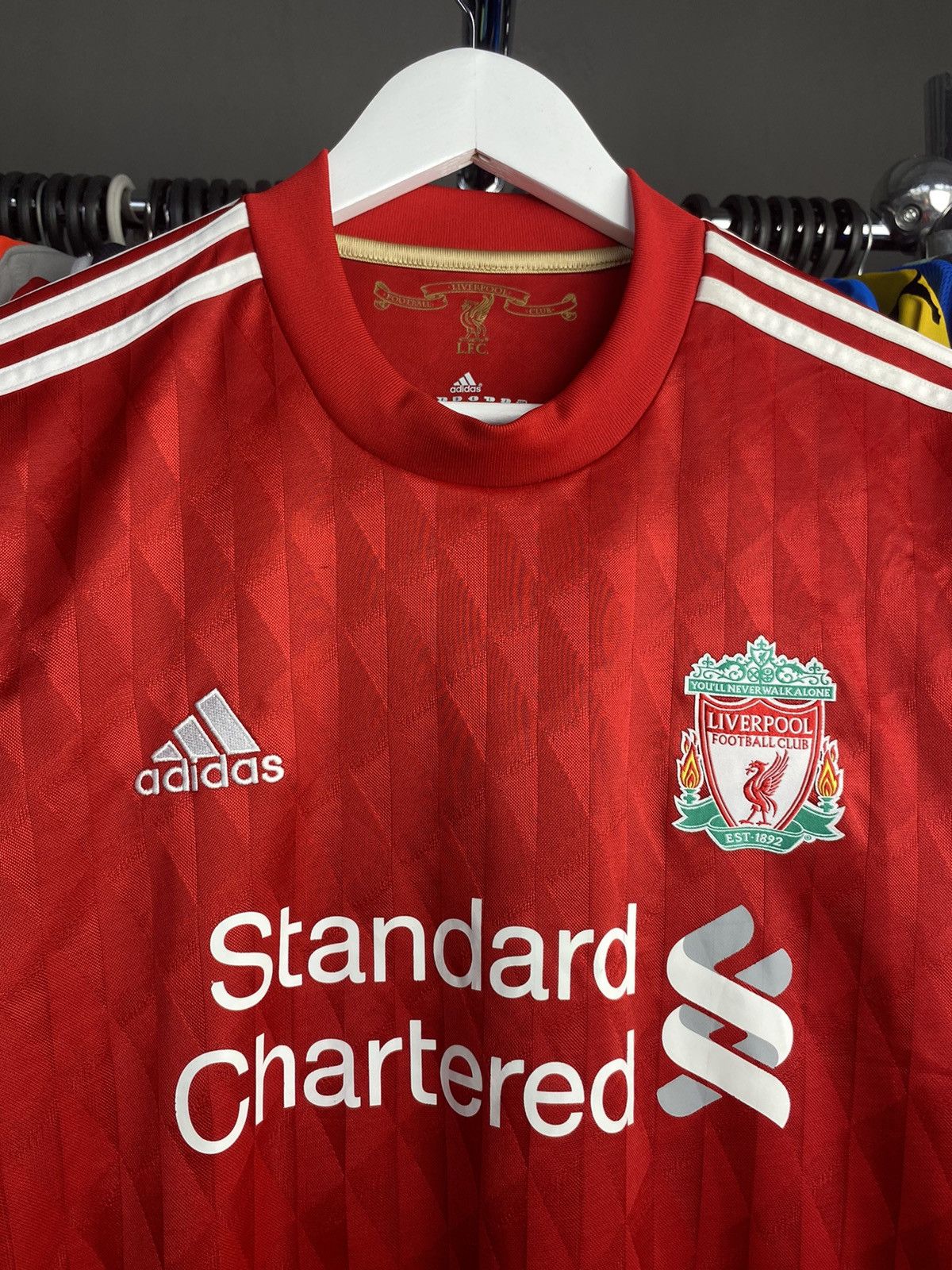 Adidas 2010/11 ADIDAS LIVERPOOL HOME SOCCER FOOTBALL JERSEY SHIRT Size US M / EU 48-50 / 2 - 5 Thumbnail