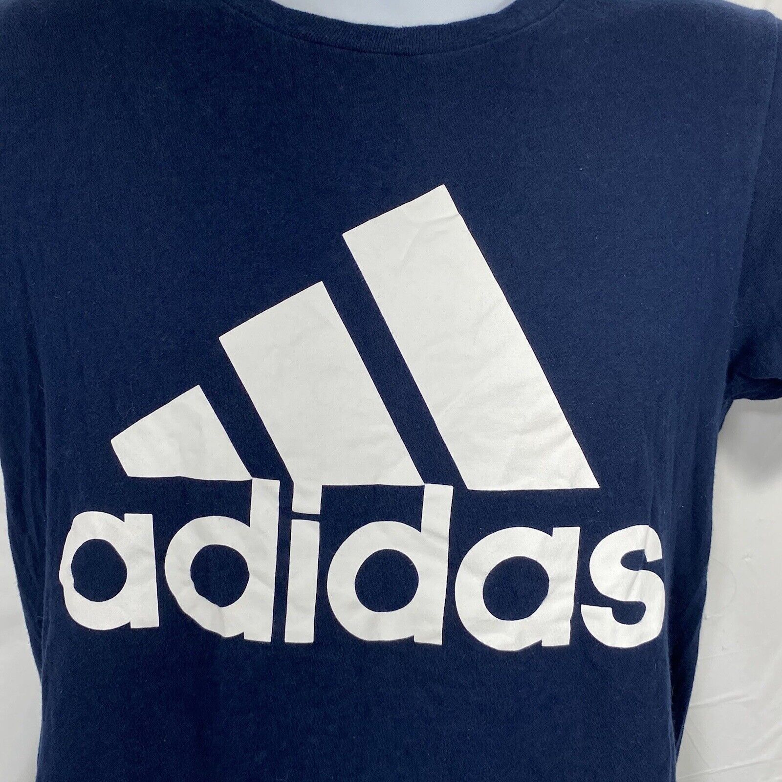 Adidas Adidas Go-To Small Navy Blue White Logo Graphic T Shirt Size US S / EU 44-46 / 1 - 4 Thumbnail