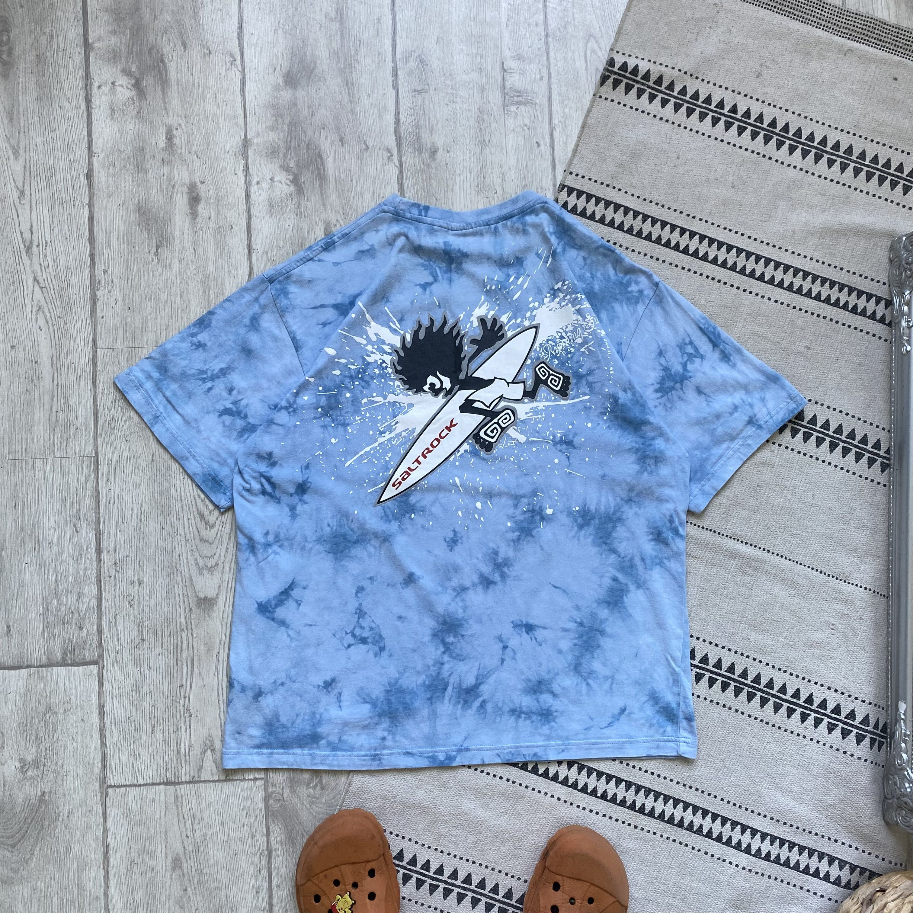 Quiksilver Vintage 90s Saltrock Surf tee tie dye Fubu Mambo oneill Size US L / EU 52-54 / 3 - 8 Thumbnail