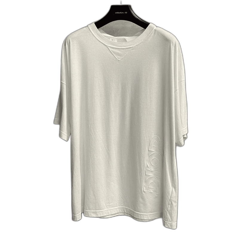 Dior Dior White Short Sleeve Embroidered Logo T-2505 Size US L / EU 52-54 / 3 - 1 Thumbnail