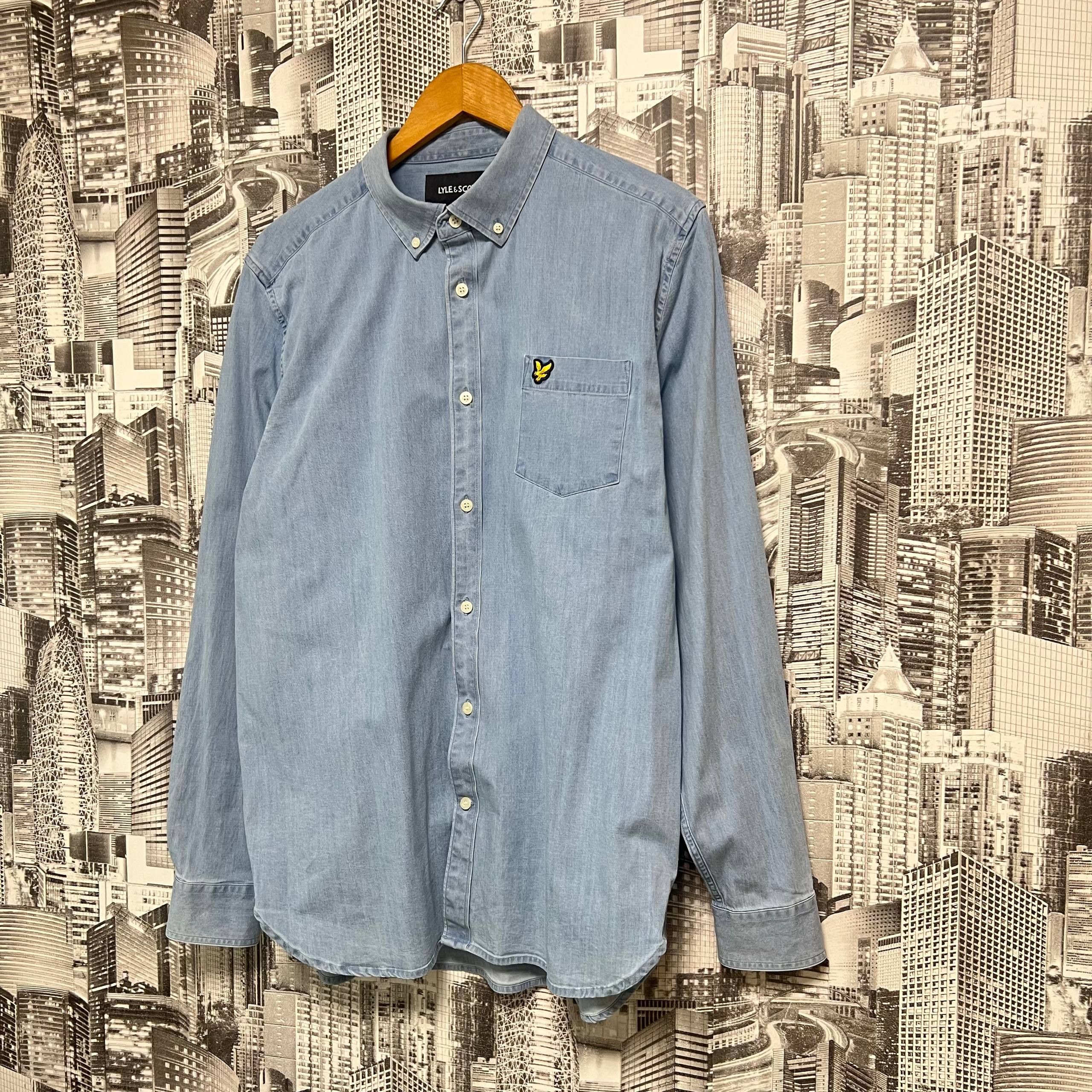 Lyle & Scott Lyle Scott Denim Button Ups Shirt Size L Size US L / EU 52-54 / 3 - 2 Thumbnail