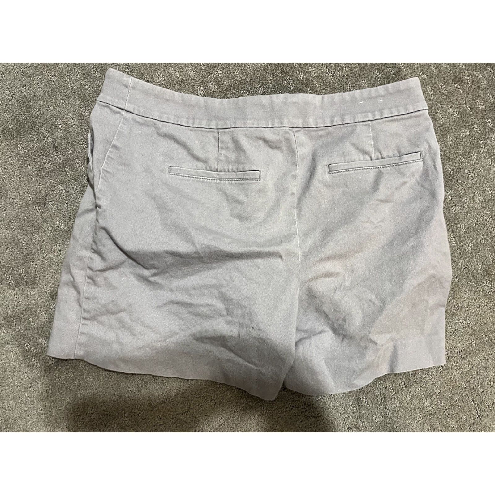 Loft VINTAGE LOFT Women’s Gray Chino Shorts 8 Regular Solid Casual Summer Women's Size 30" / US 8 / IT 44 - 2 Thumbnail